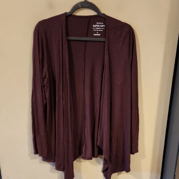 Torrid Women's Super Soft Cardigan - Rich Brown Size 1 - Picture 1 of 4